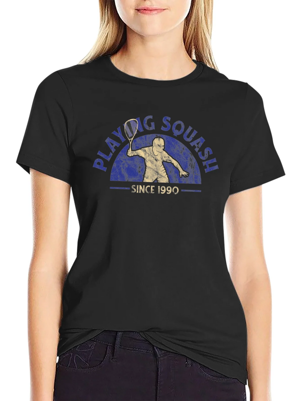 Playing Squash Since 1990 Tee product image 1