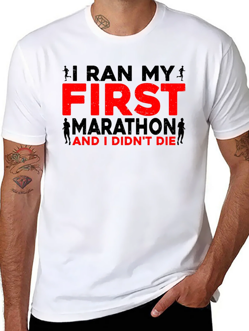 I Ran My First Marathon T-Shirt product image 7