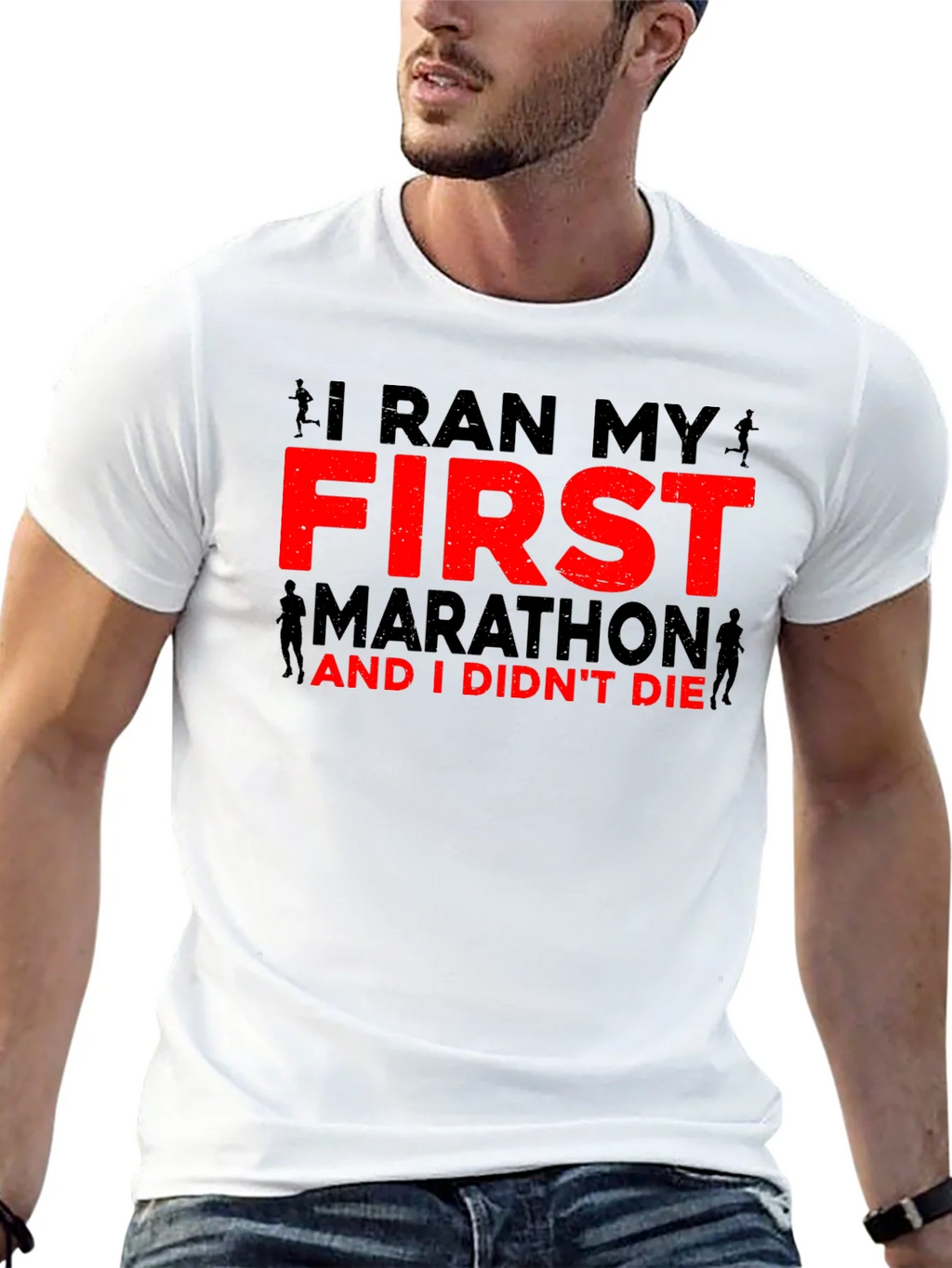I Ran My First Marathon T-Shirt product image 12