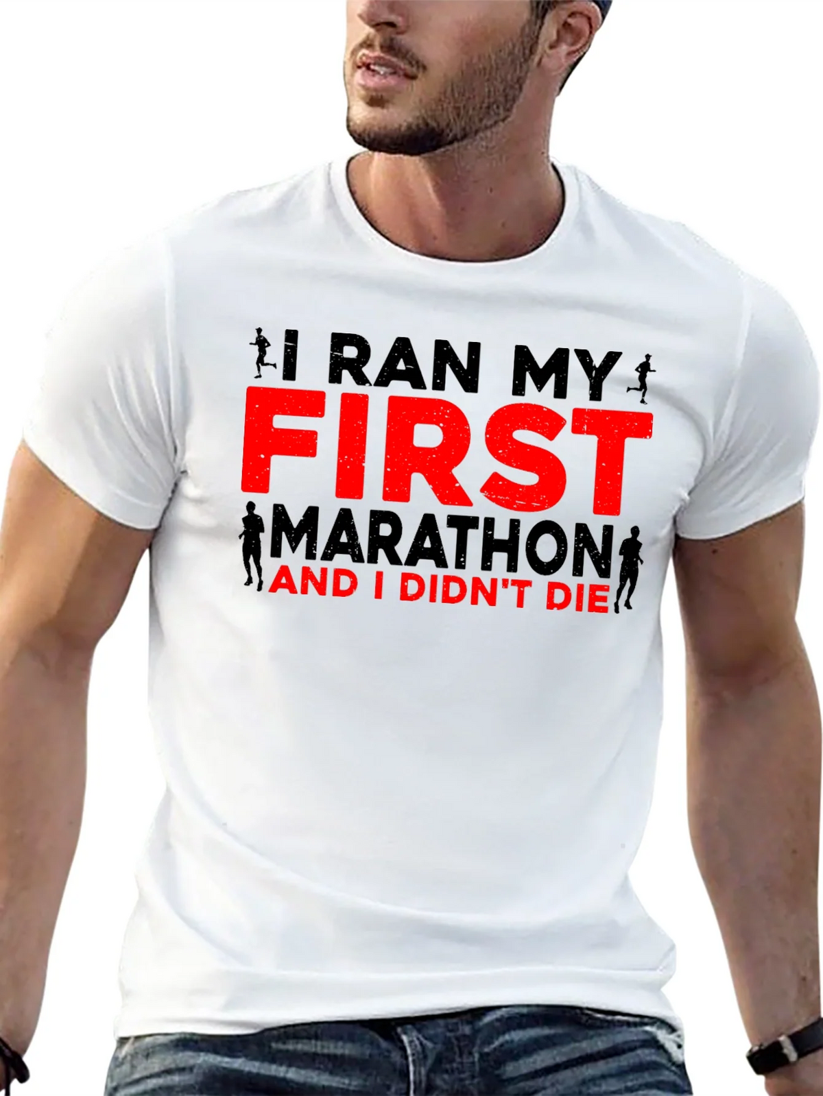 I Ran My First Marathon T-Shirt product image 12