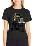 100% Certified Truck Driver Black T-Shirt product image 1