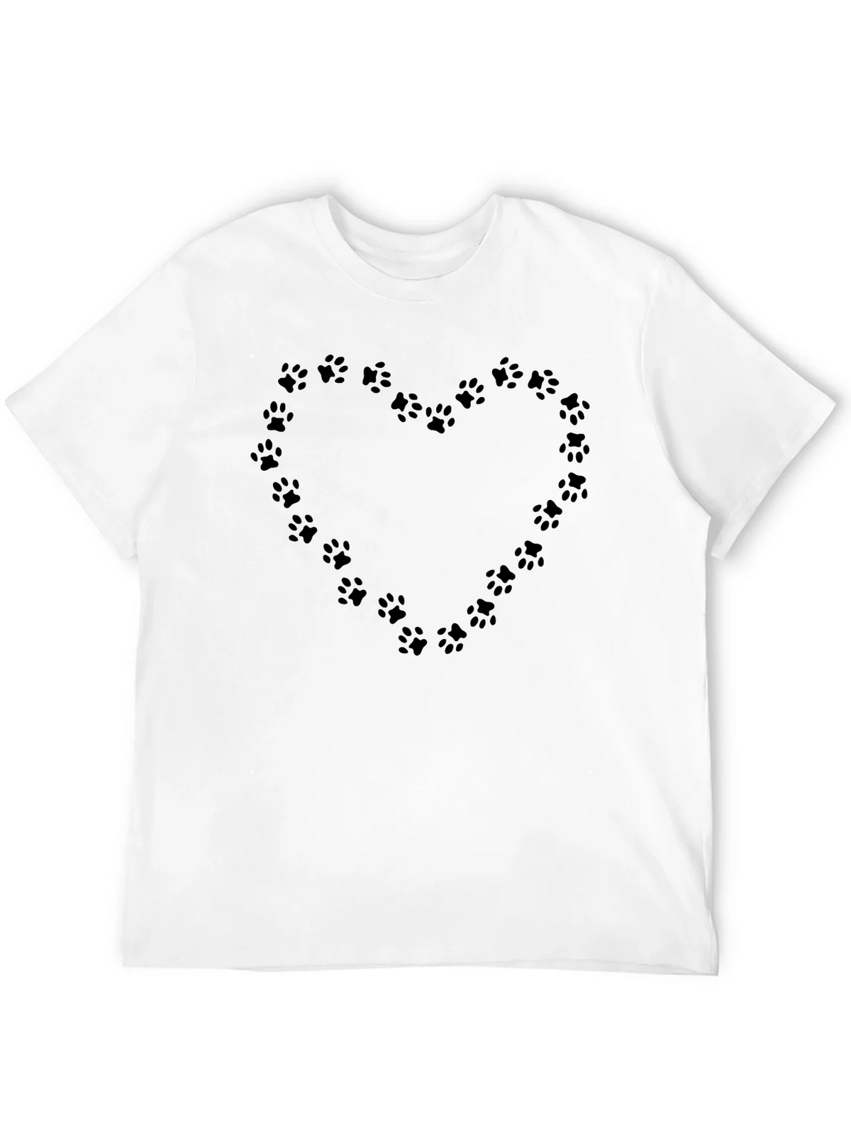 Paw Print Heart T-Shirt - Black product image 10