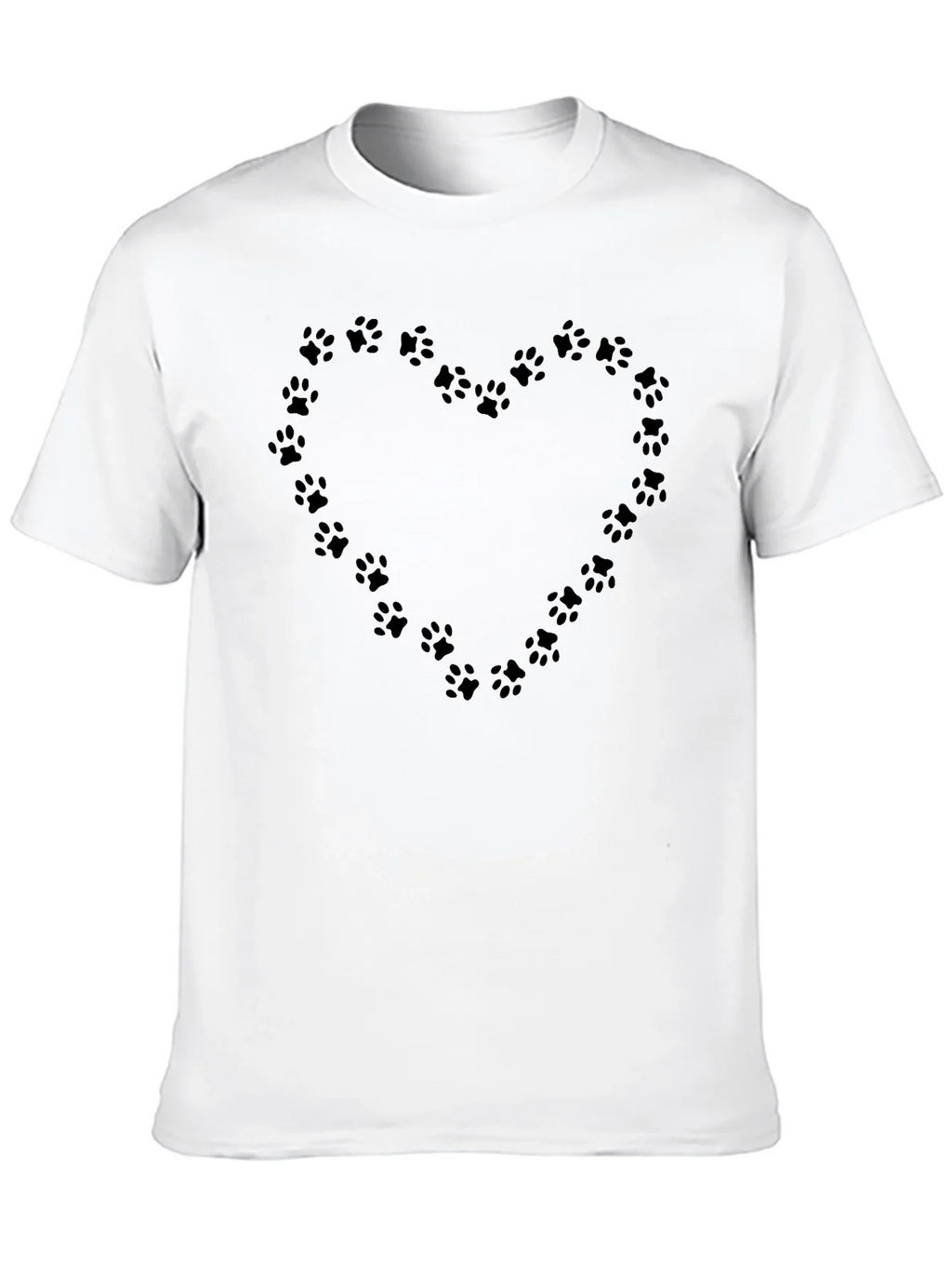 Paw Print Heart T-Shirt - Black product image 8
