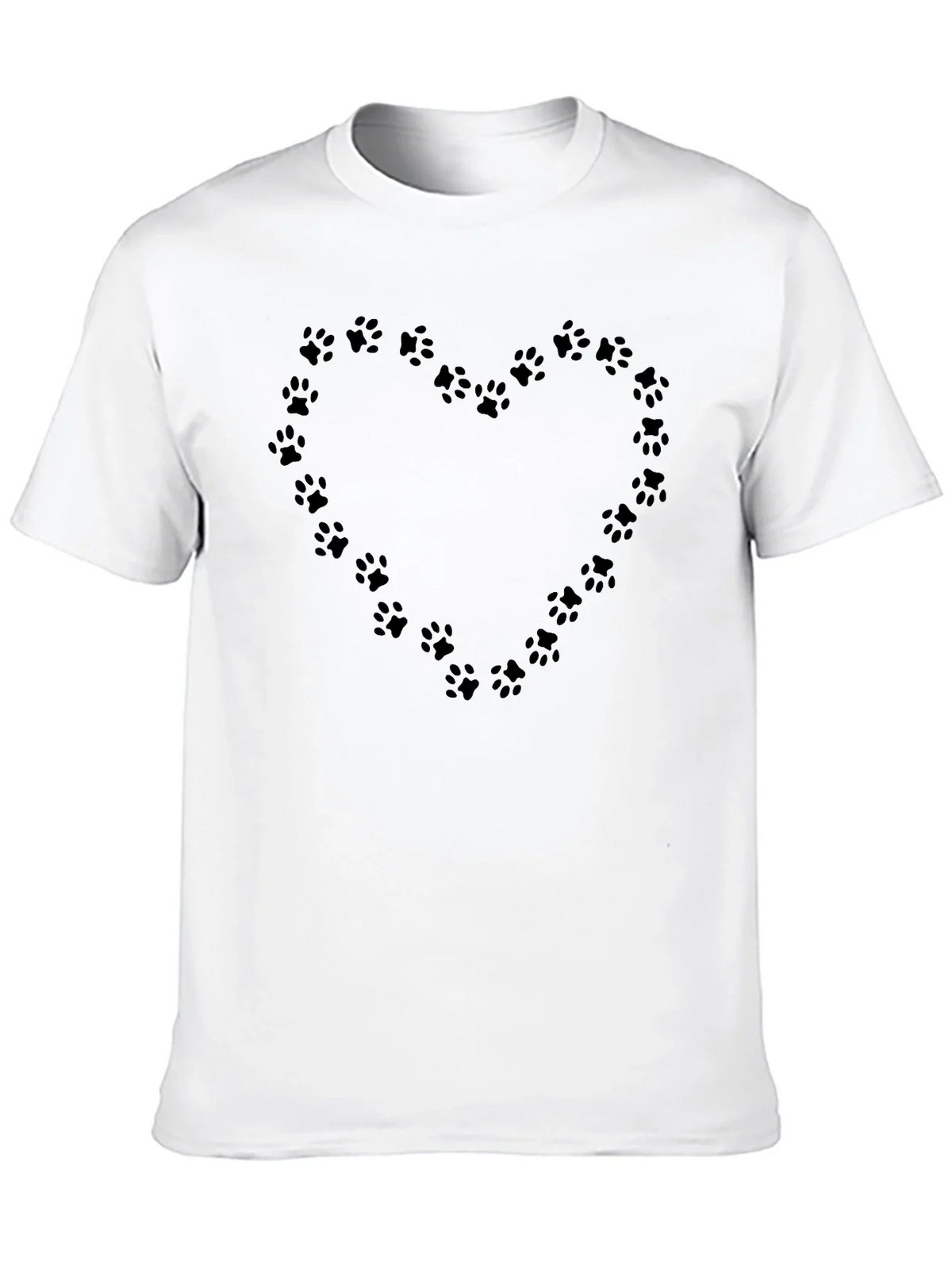 Paw Print Heart T-Shirt - Black product image 8