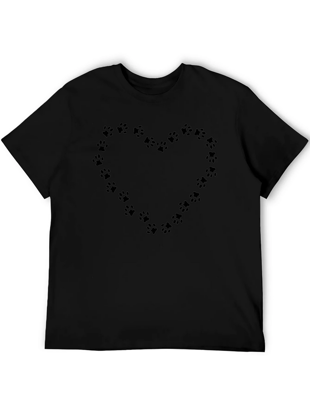 Paw Print Heart T-Shirt - Black product image 4