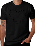 Paw Print Heart T-Shirt - Black product image 1