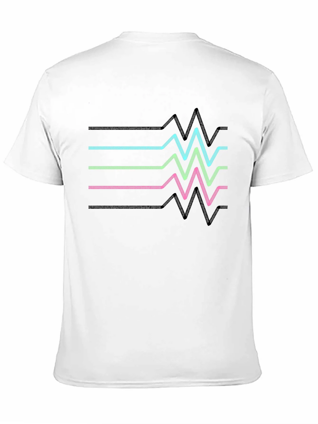 Retro Heartbeat Line T-Shirt - Black product image 9