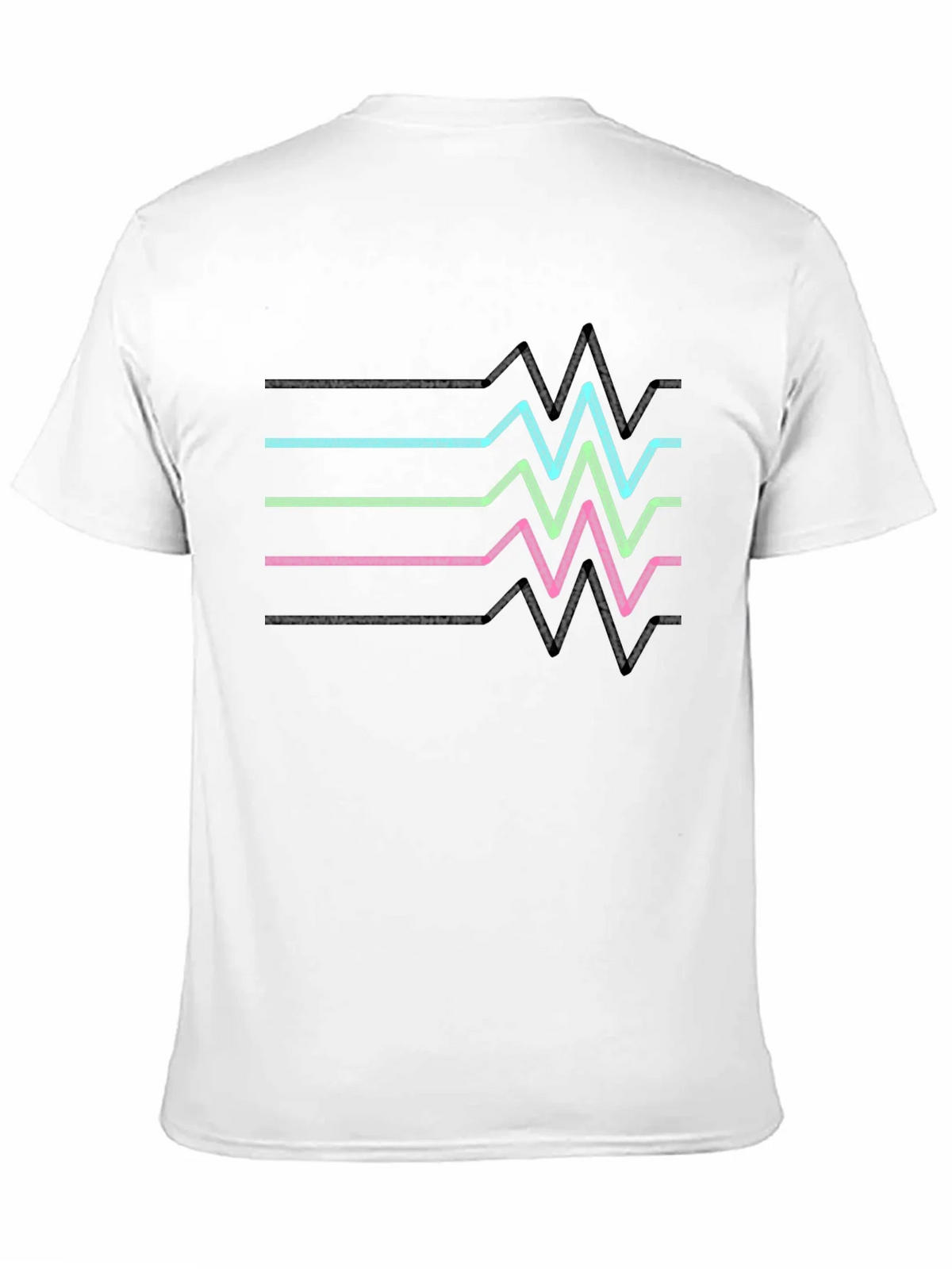Retro Heartbeat Line T-Shirt - Black product image 9