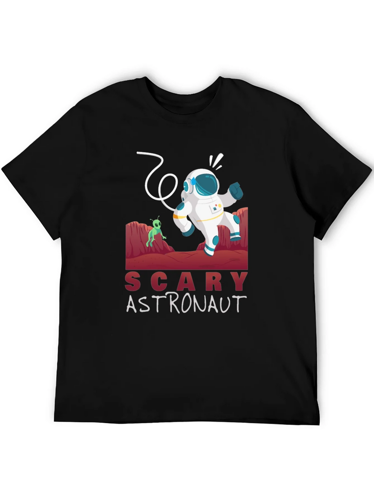Scary Astronaut Graphic Tee product image 5