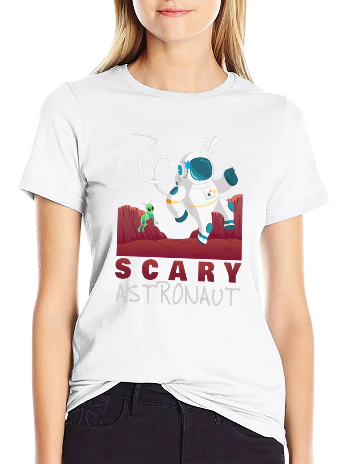 Scary Astronaut Graphic Tee product image 8