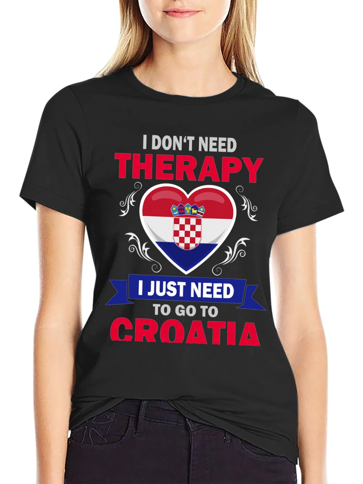 Croatia Therapy T-Shirt: Croatian Pride Tee product image 2