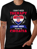 Croatia Therapy T-Shirt: Croatian Pride Tee product image 1