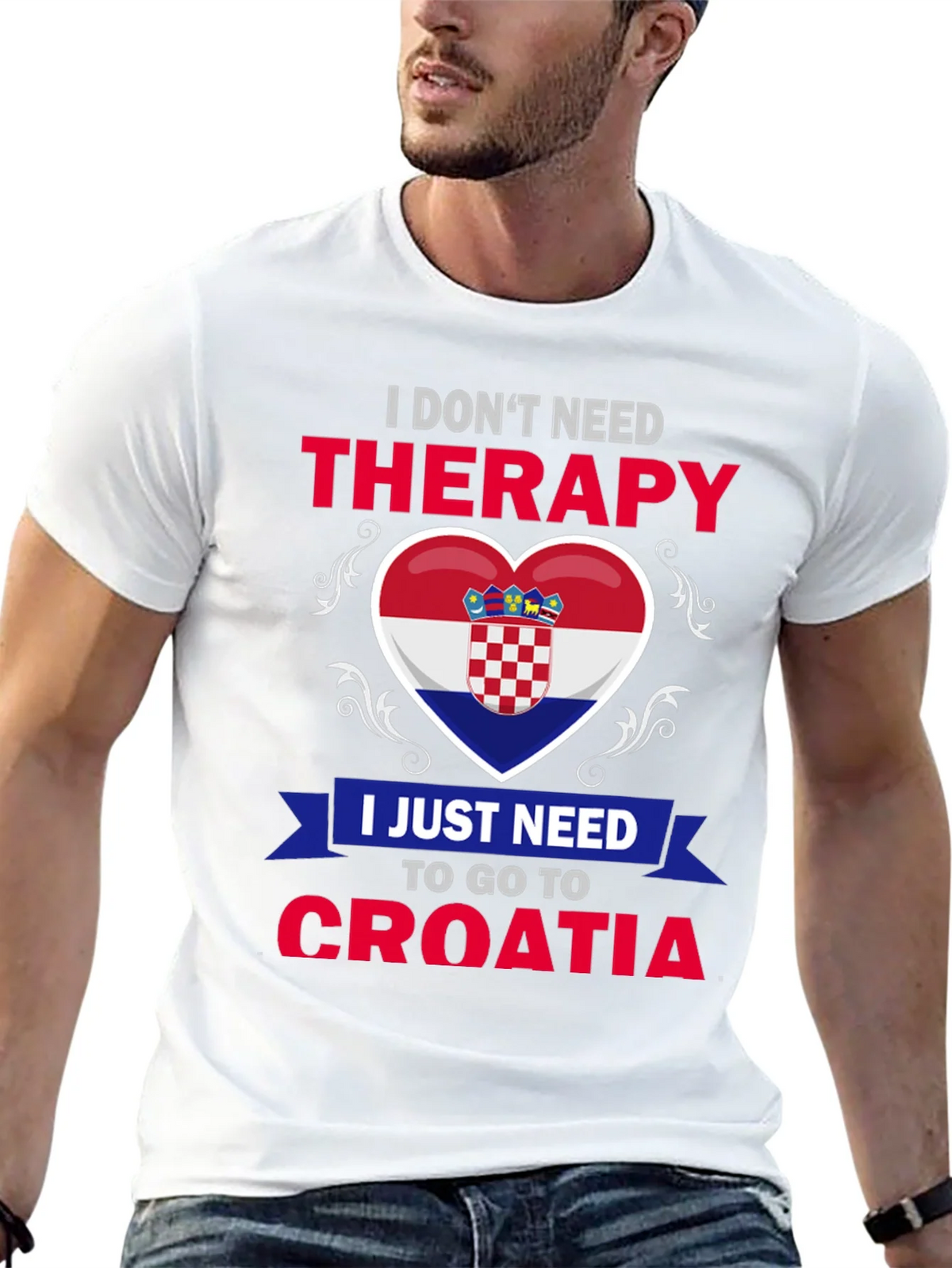 Croatia Therapy T-Shirt: Croatian Pride Tee product image 10