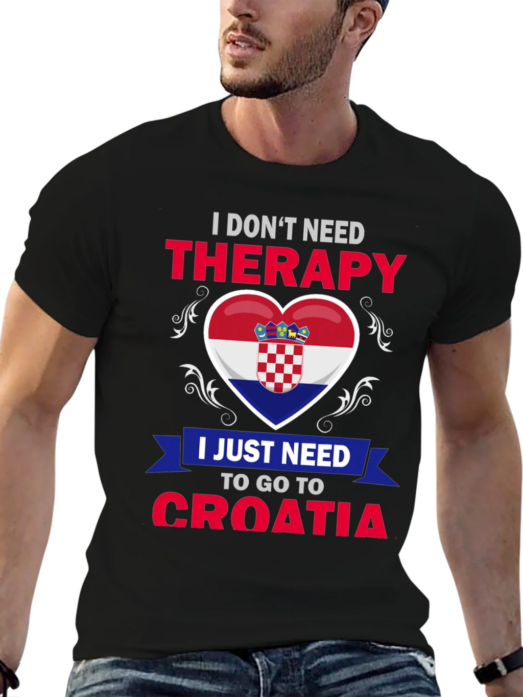 Croatia Therapy T-Shirt: Croatian Pride Tee product image 6
