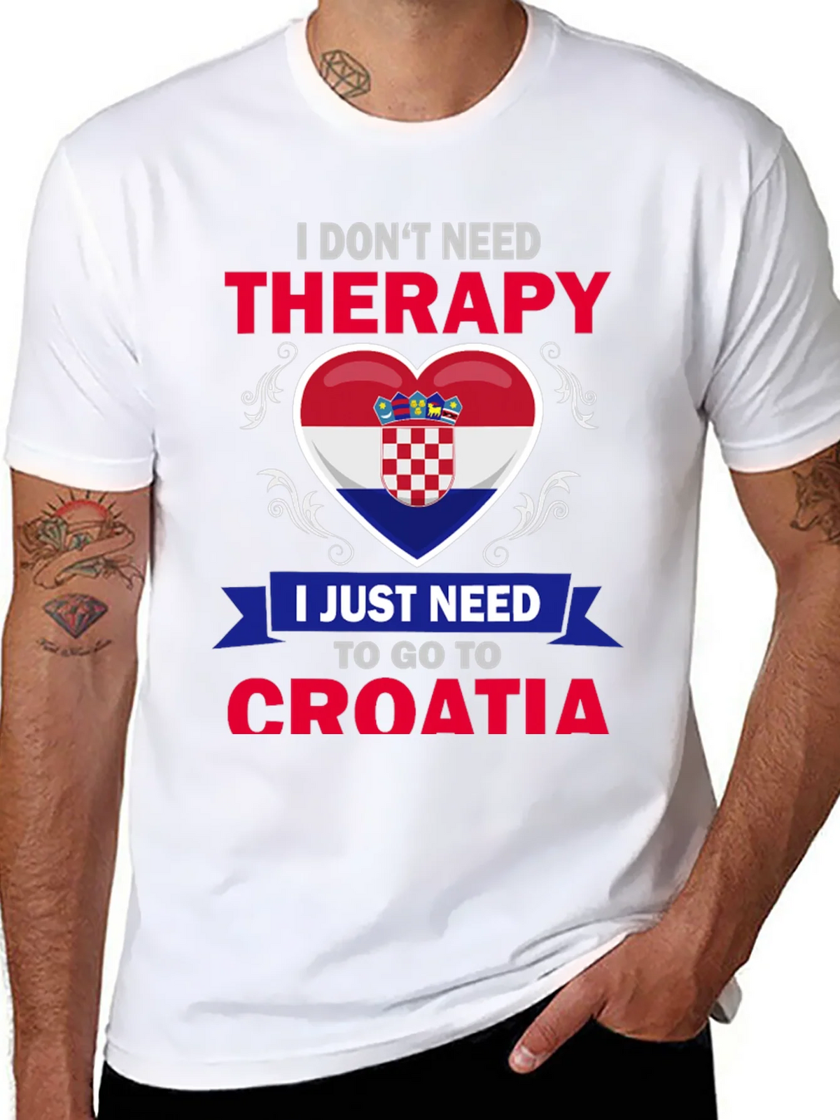 Croatia Therapy T-Shirt: Croatian Pride Tee product image 7