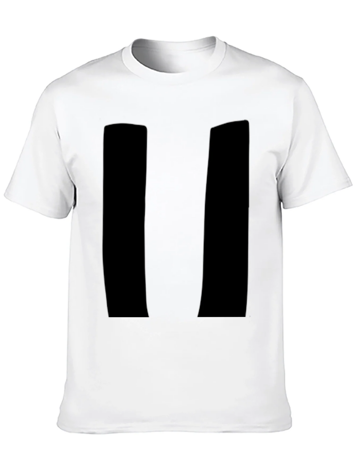 Mens Black Pause Symbol Graphic T-Shirt product image 6