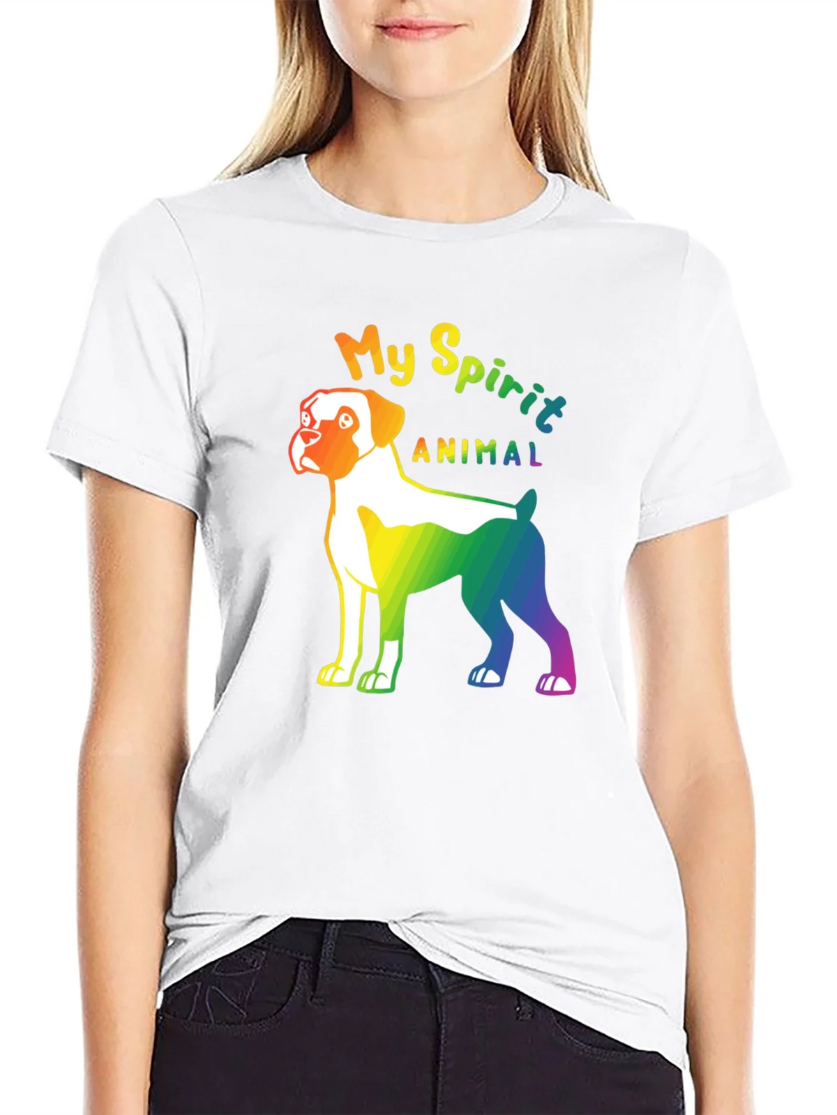 My Spirit Animal Boxer Dog Pride T-Shirt product image 7