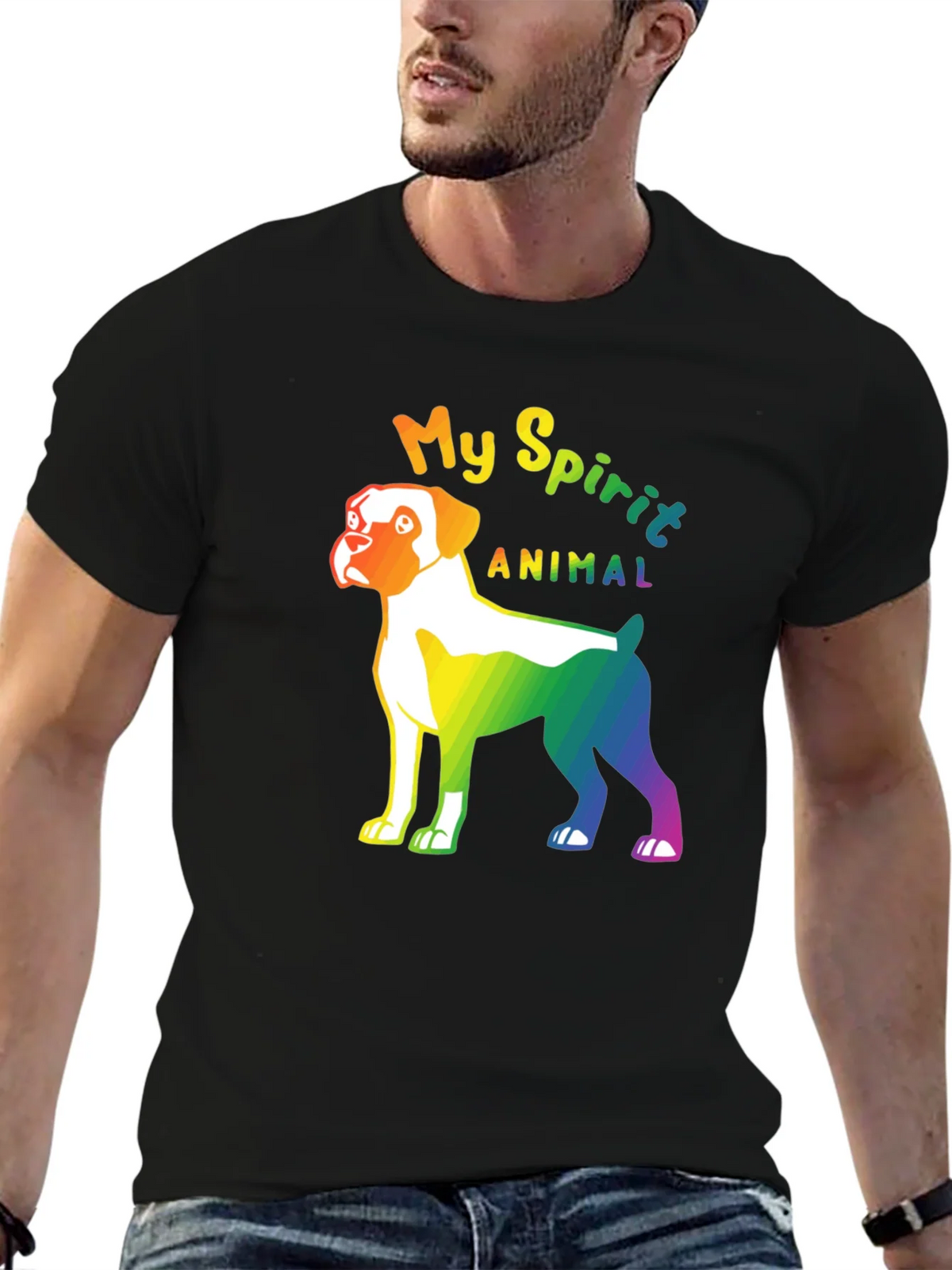 My Spirit Animal Boxer Dog Pride T-Shirt product image 5