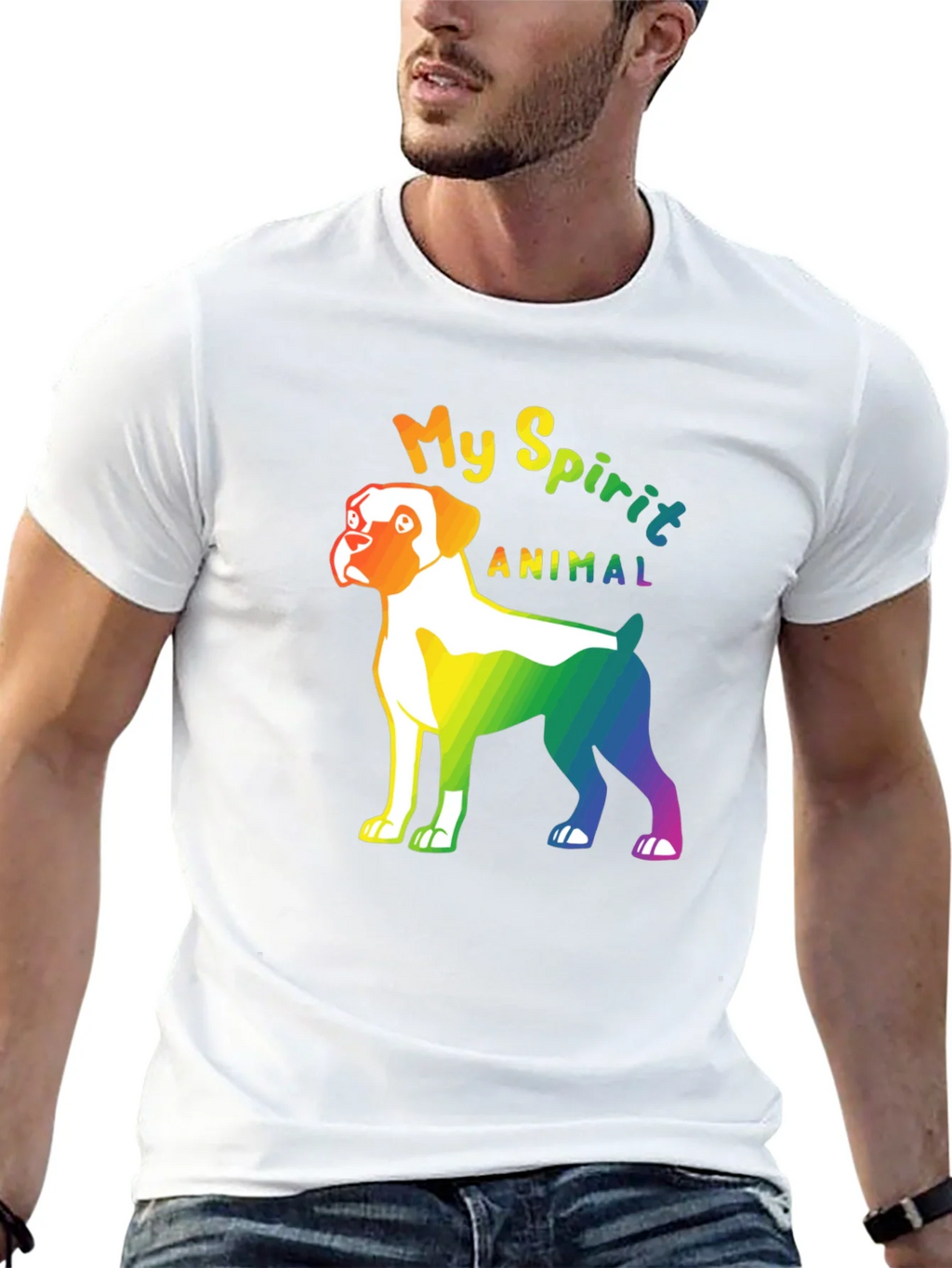 My Spirit Animal Boxer Dog Pride T-Shirt product image 11