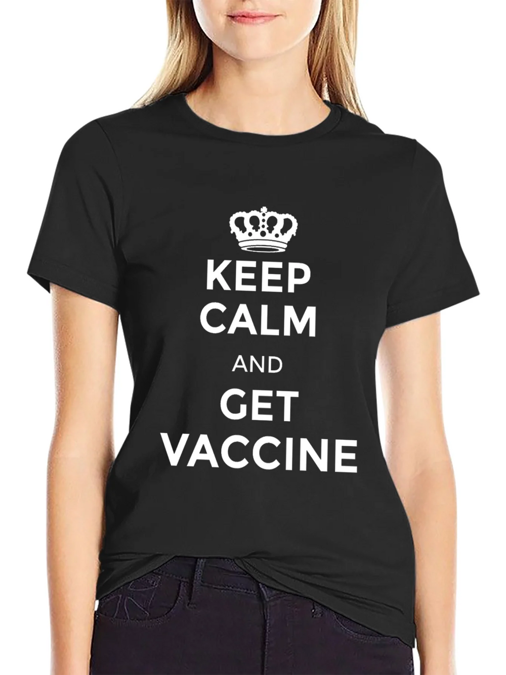 Keep Calm and Get Vaccine T-Shirt product image 2