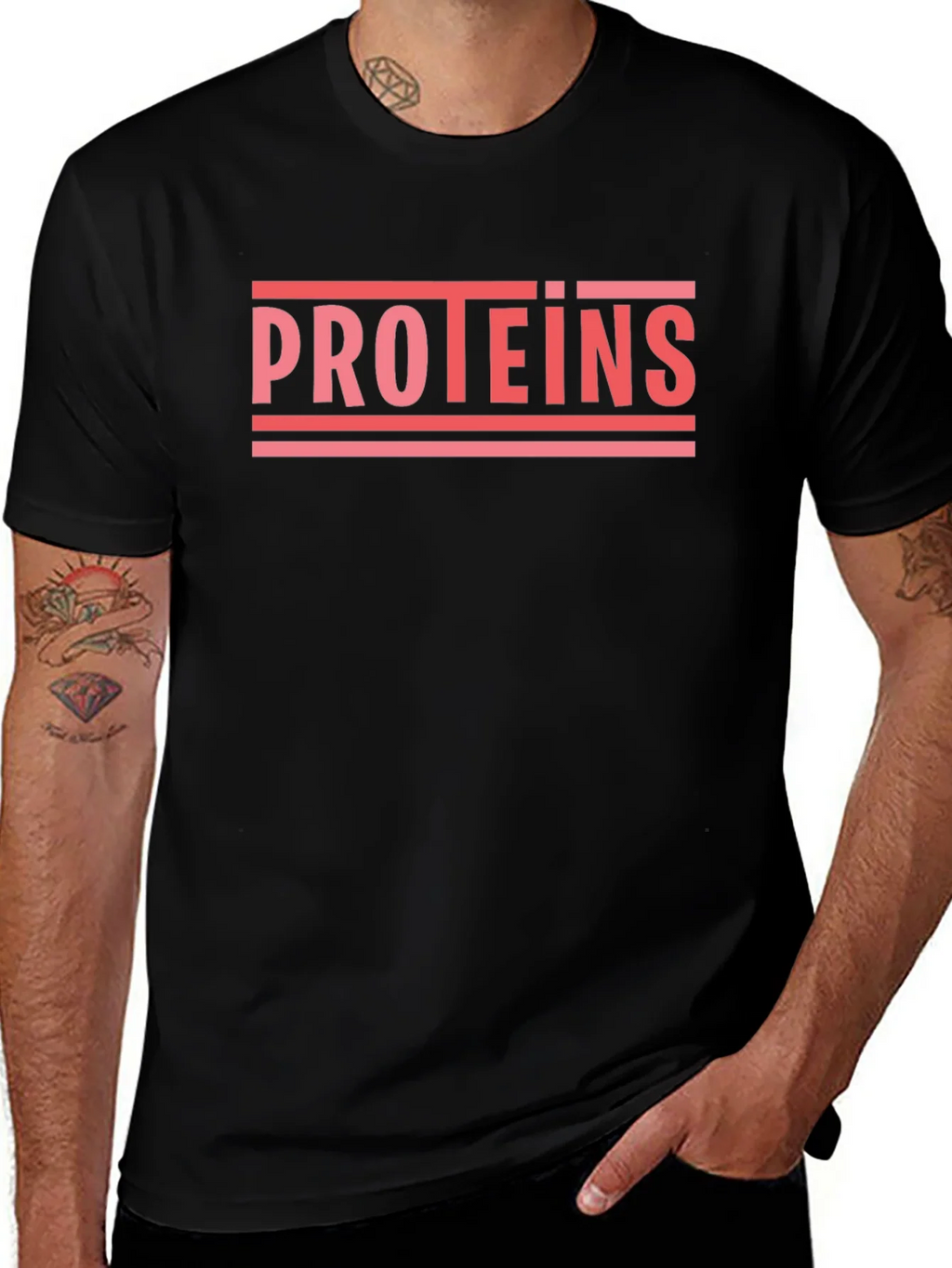 Proteins Graphic Tee - Gym & Workout Apparel product image 1