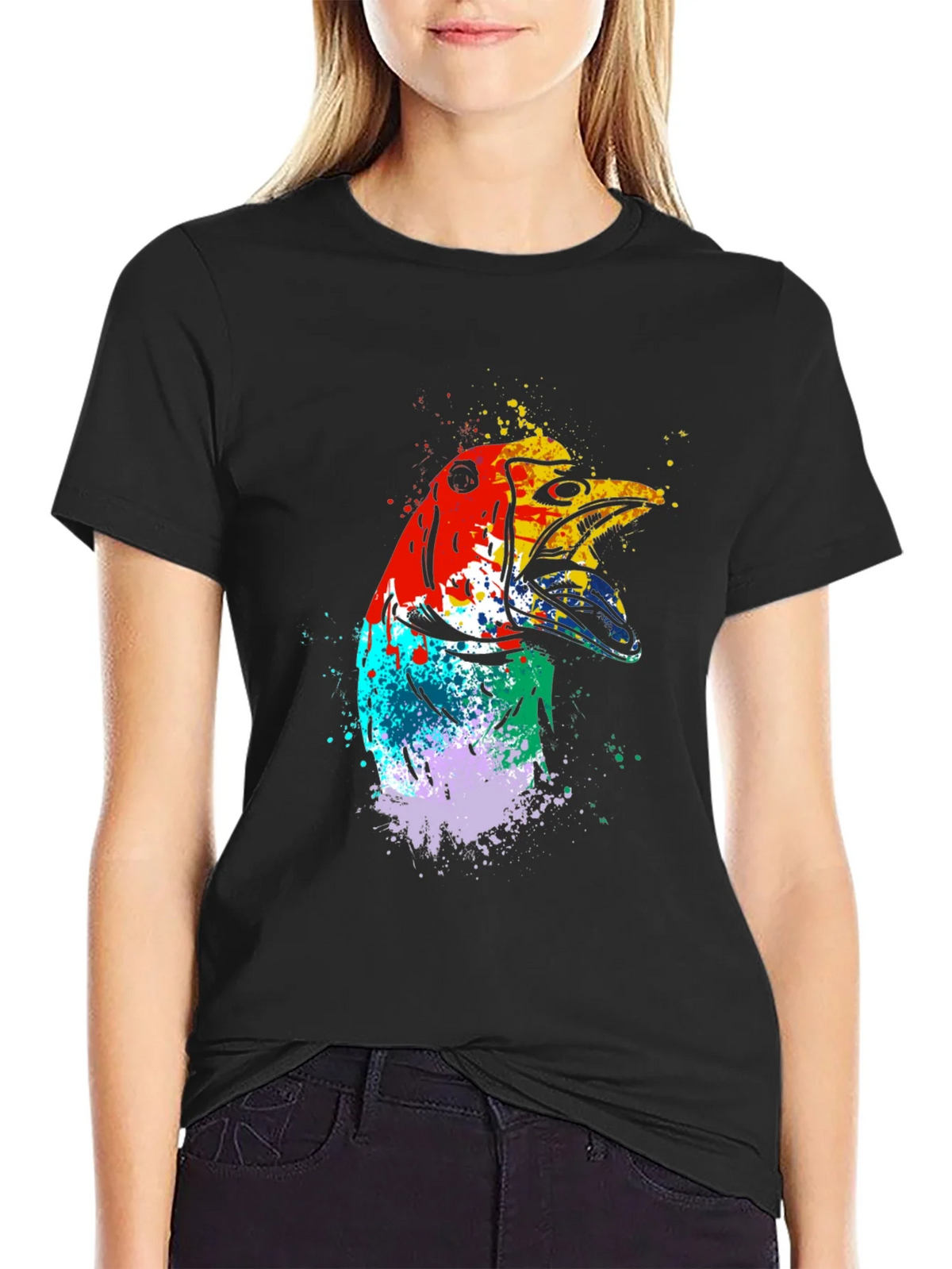 Abstract Bird Graphic Tee - Mens Black T-Shirt product image 2