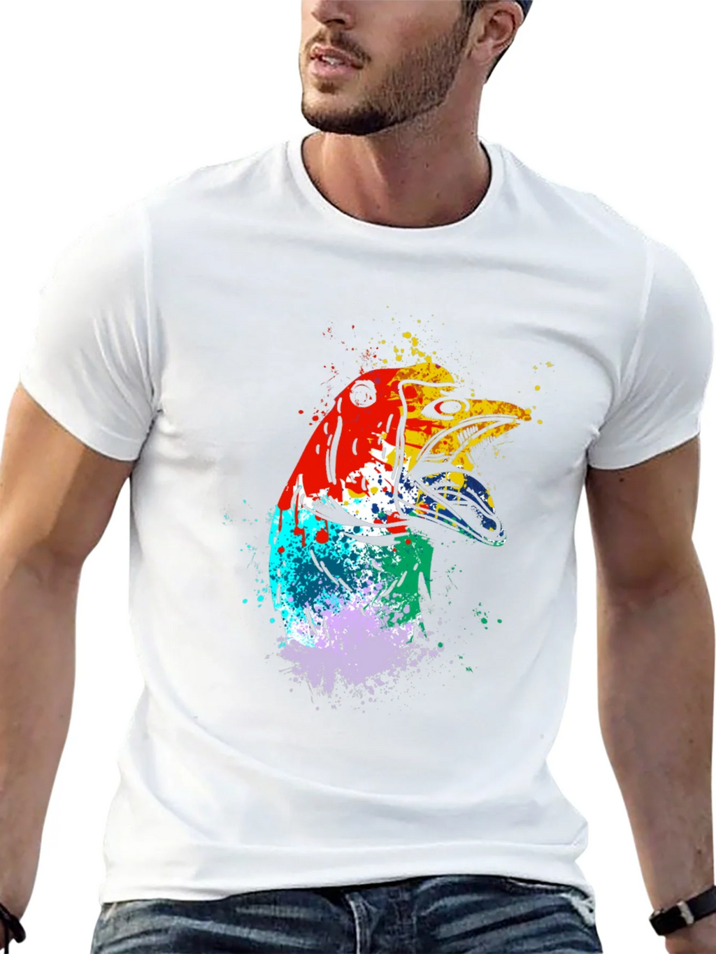 Abstract Bird Graphic Tee - Mens Black T-Shirt product image 9