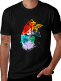 Abstract Bird Graphic Tee - Mens Black T-Shirt product image 1