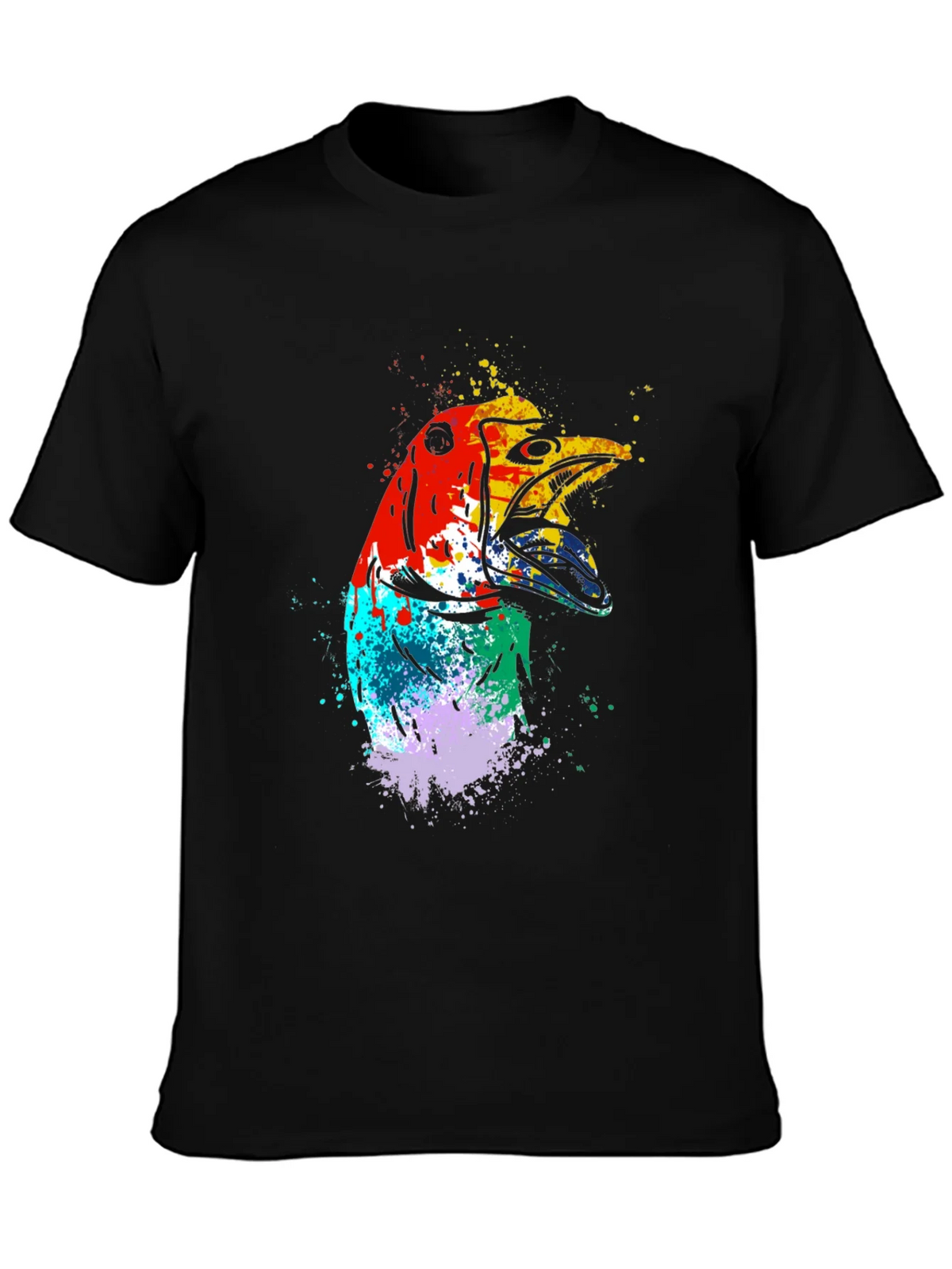 Abstract Bird Graphic Tee - Mens Black T-Shirt product image 3