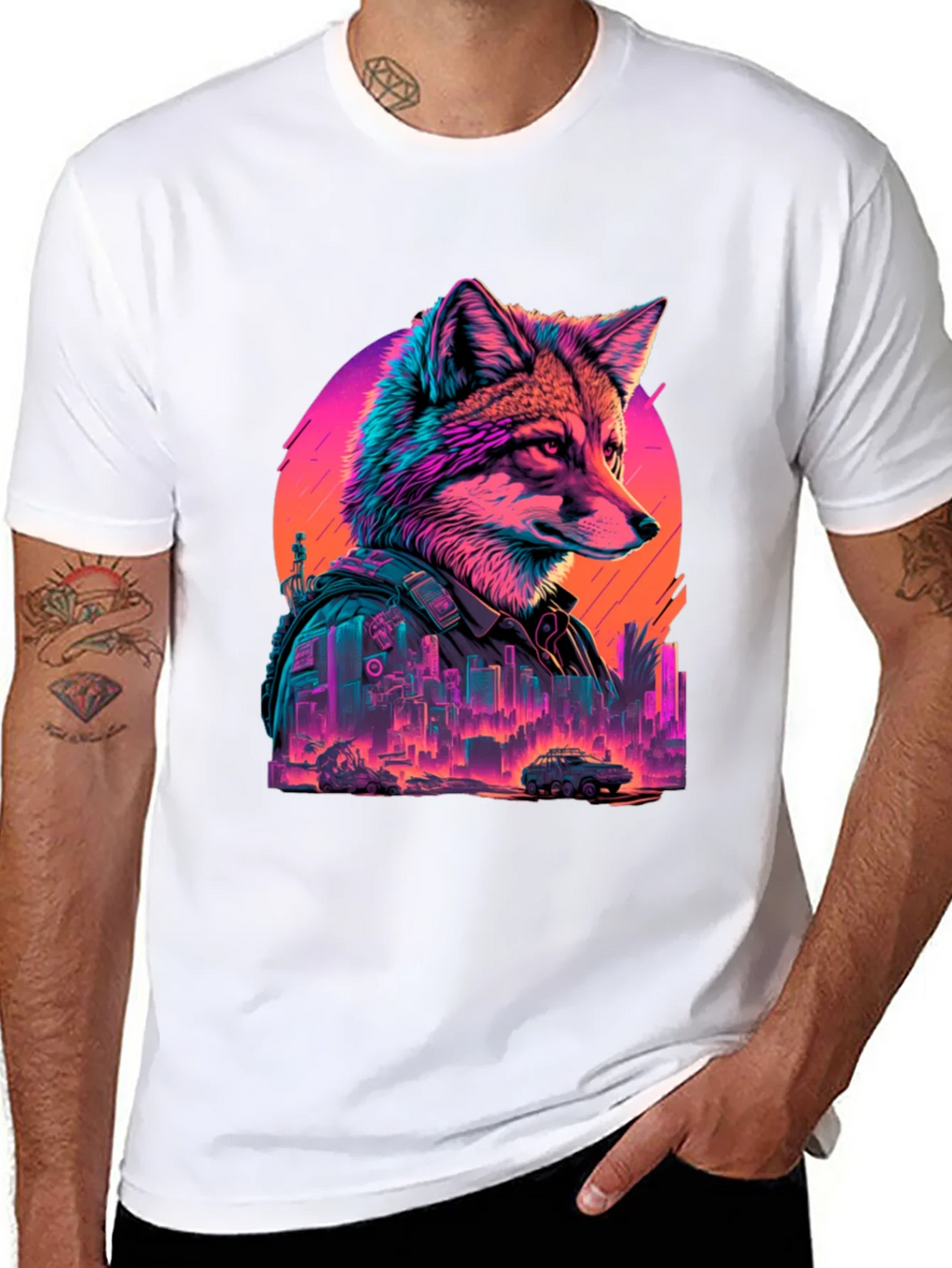 Cyberpunk Fox T-Shirt product image 4