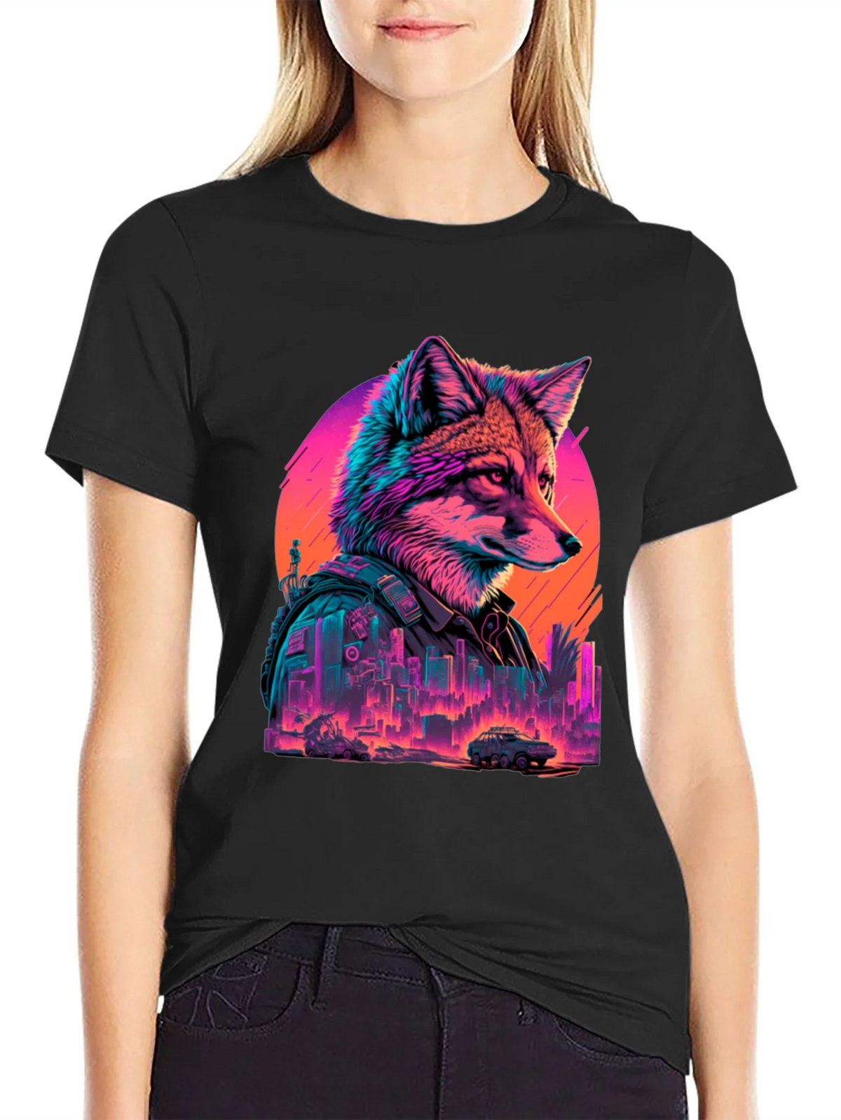 Cyberpunk Fox T-Shirt product image 1