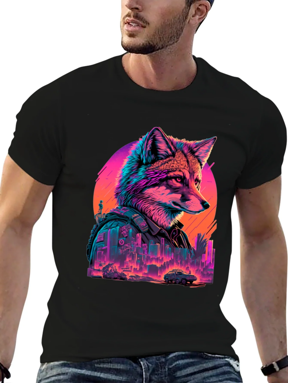 Cyberpunk Fox T-Shirt product image 3