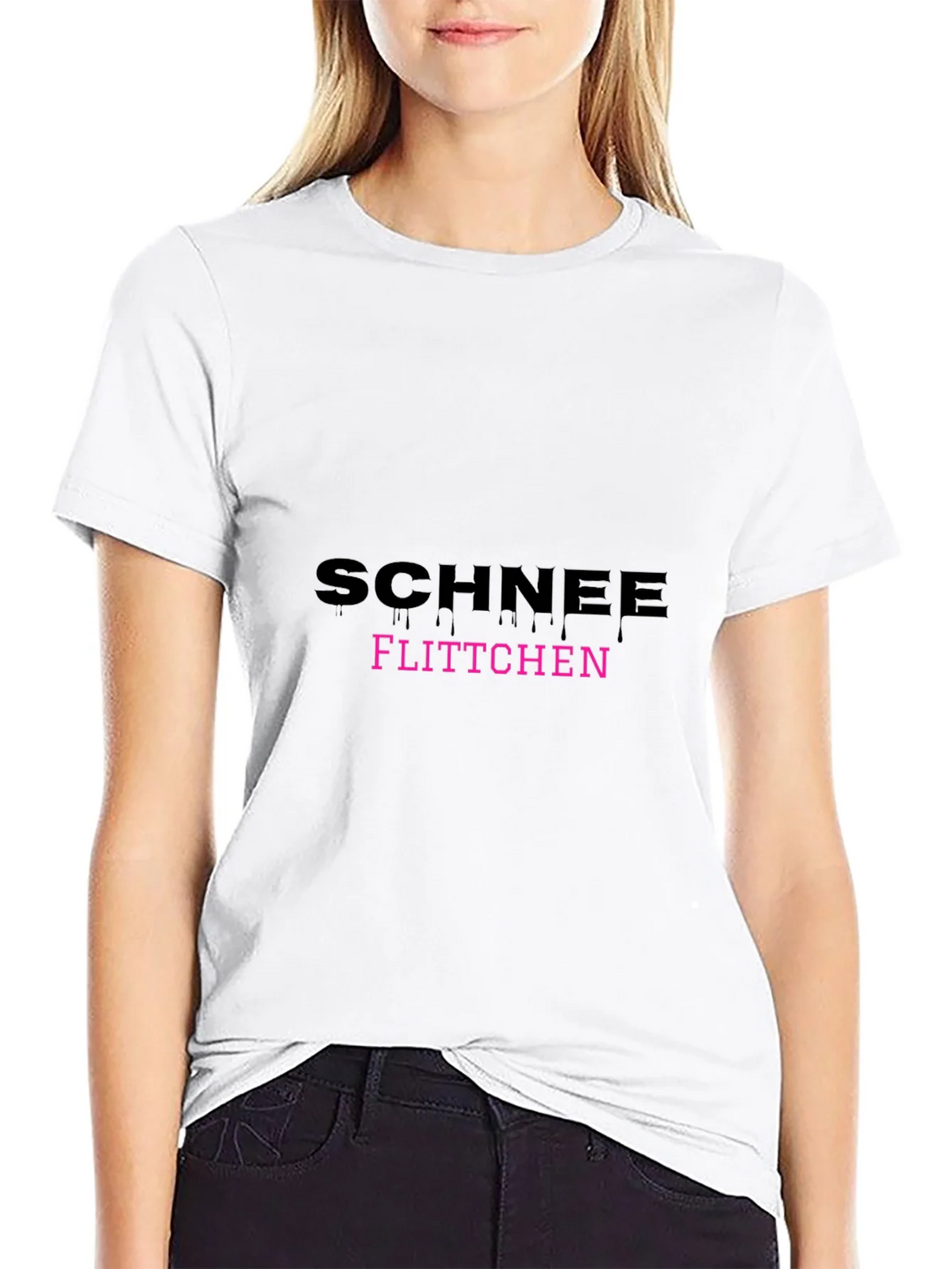 Schnee Flittchen Black T-Shirt product image 8