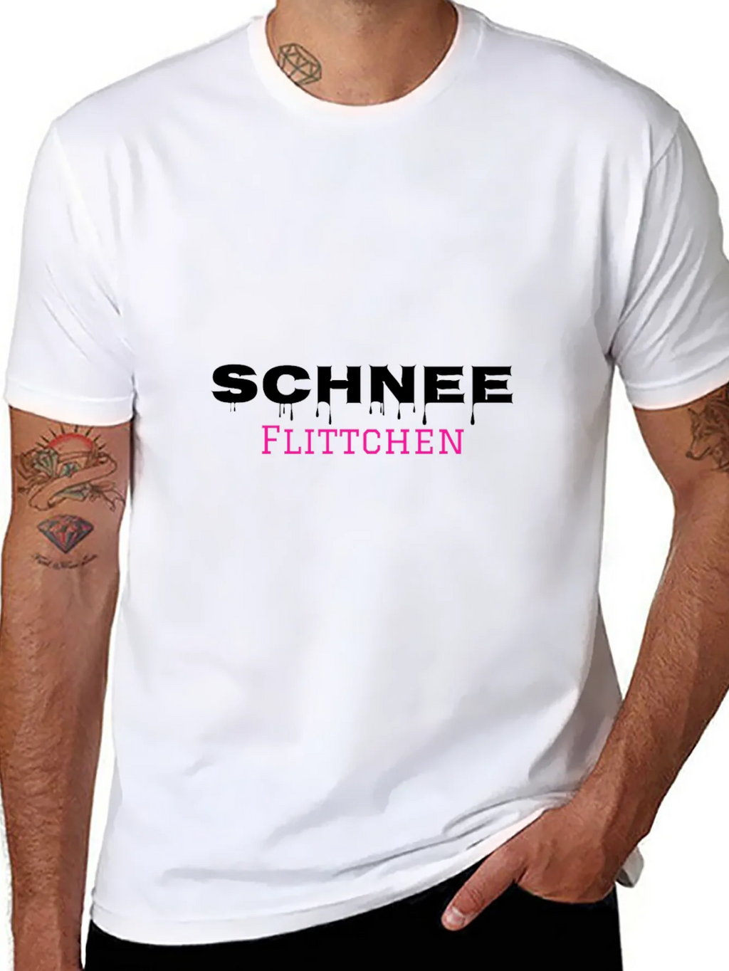 Schnee Flittchen Black T-Shirt product image 7