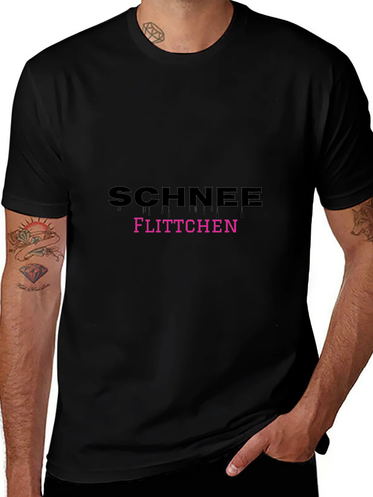 Schnee Flittchen Black T-Shirt product image 1