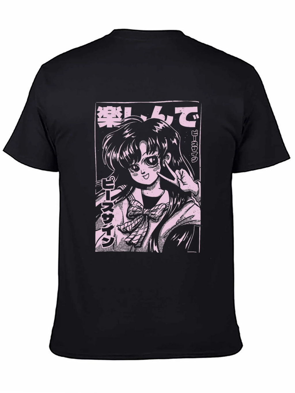 Anime Girl Graphic Tee - Black product image 3