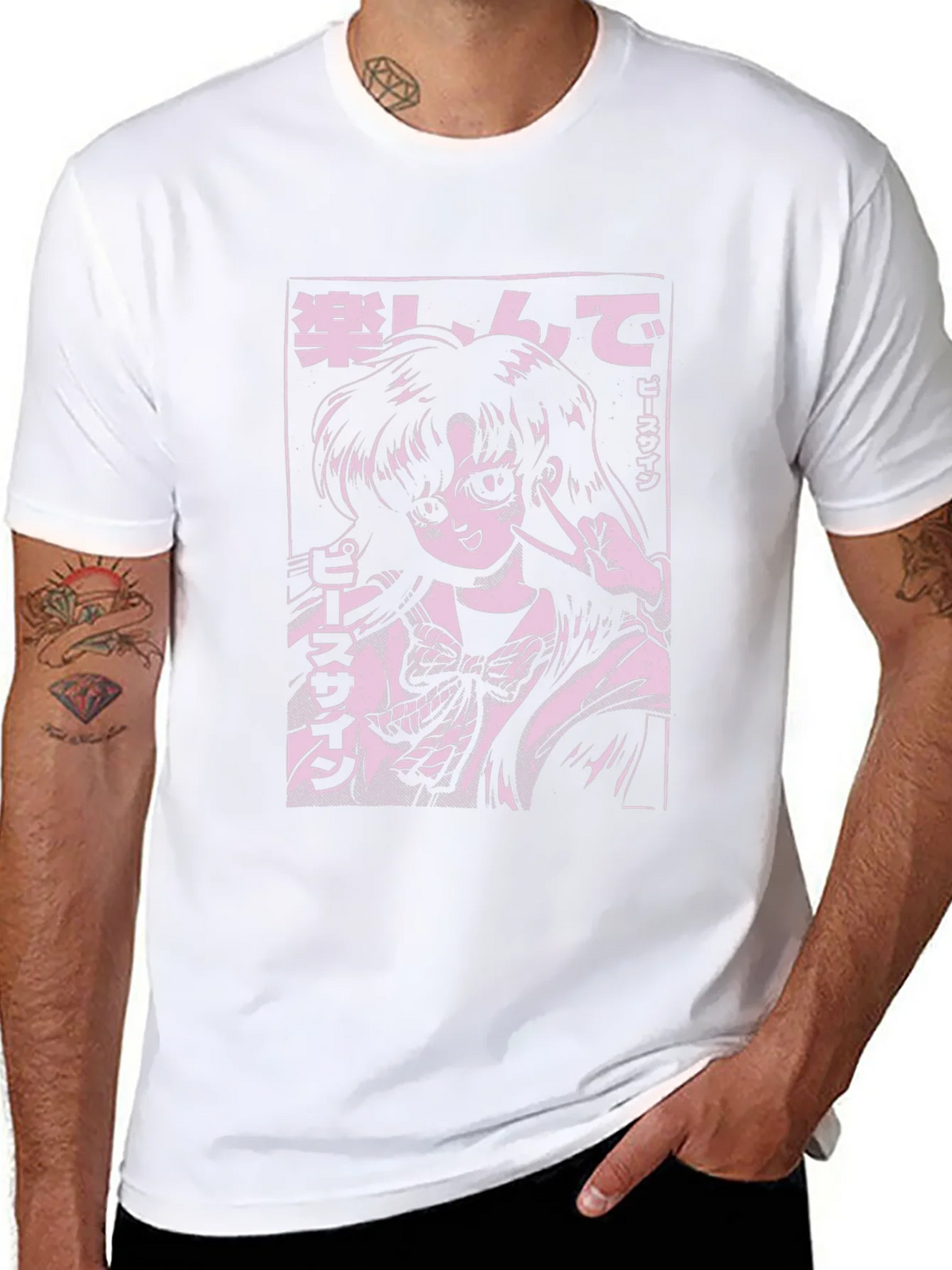 Anime Girl Graphic Tee - Black product image 5