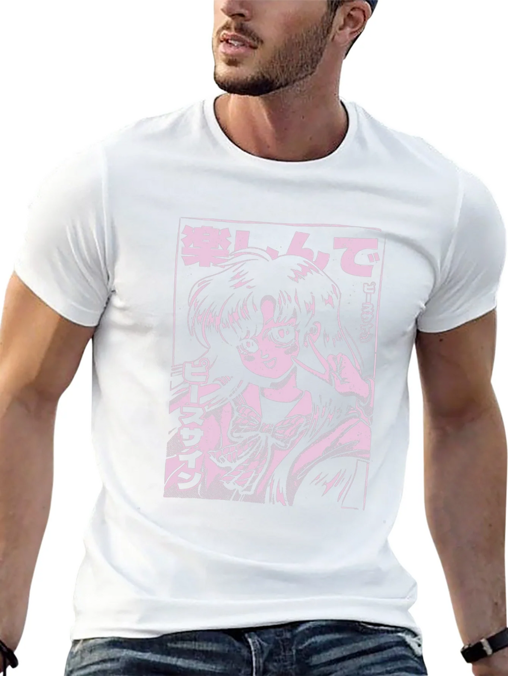 Anime Girl Graphic Tee - Black product image 9