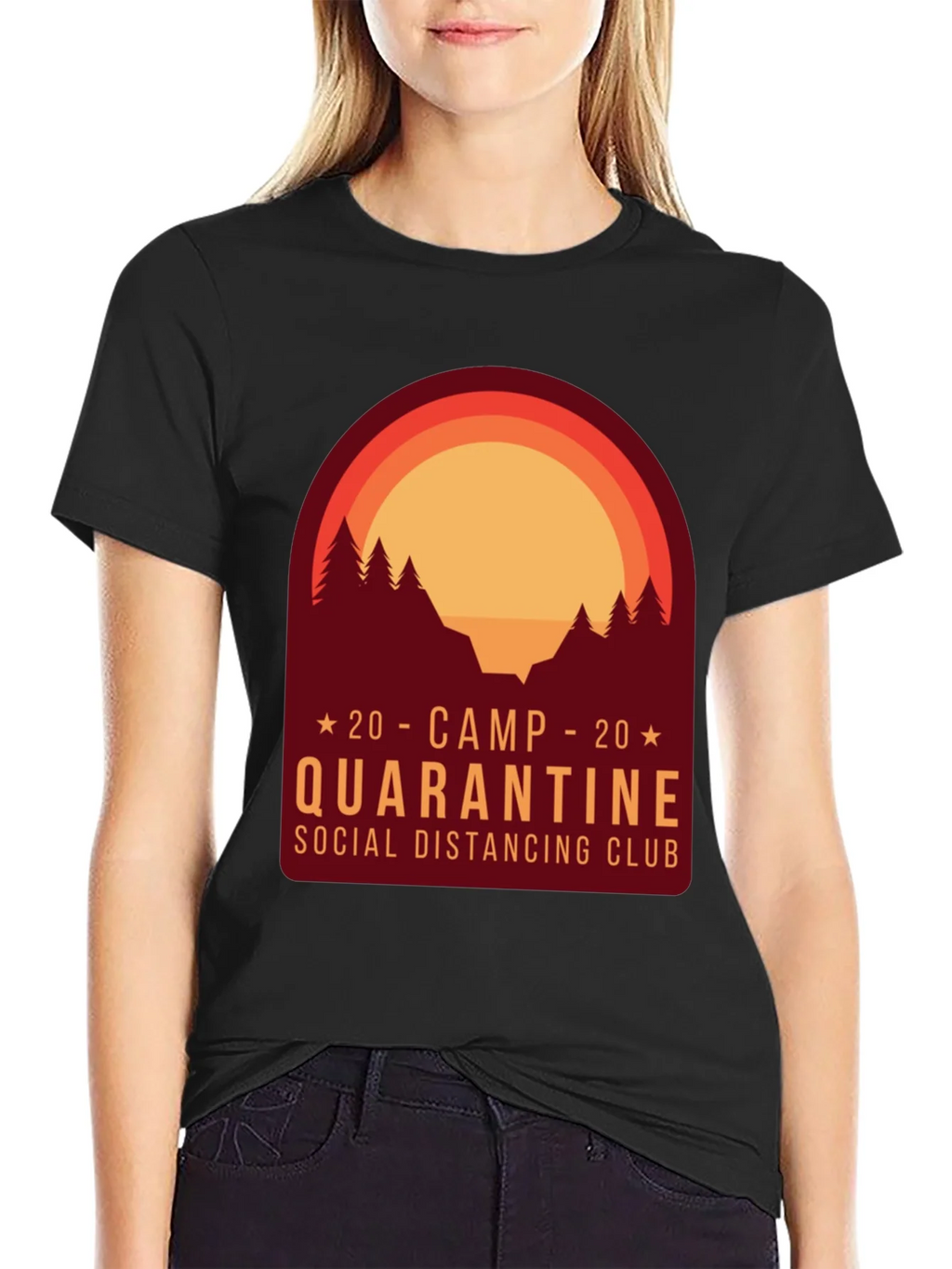Camp Quarantine Social Distancing Club T-Shirt product image 2