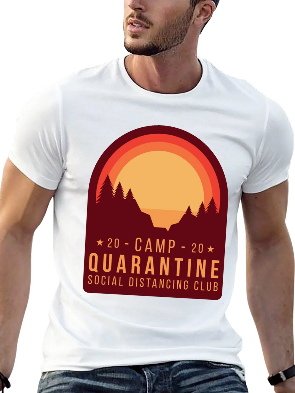 Camp Quarantine Social Distancing Club T-Shirt product image 12