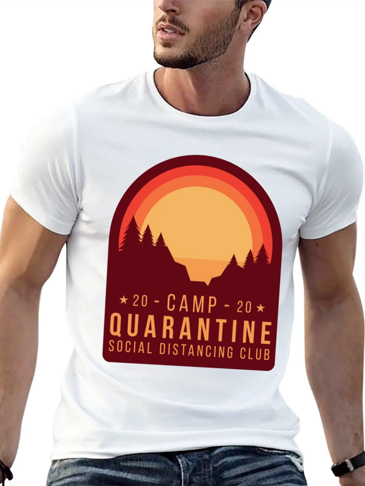 Camp Quarantine Social Distancing Club T-Shirt product image 12