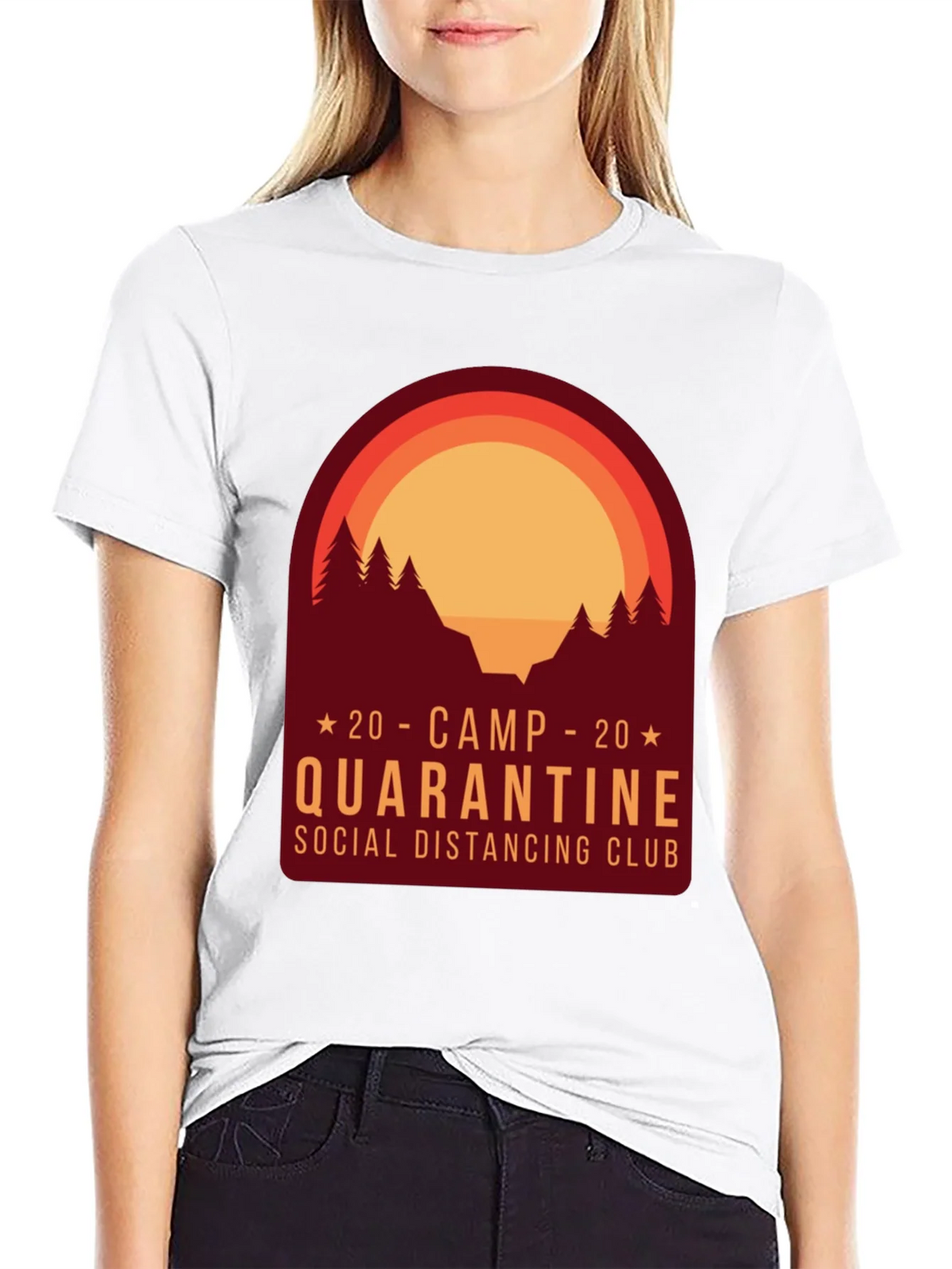 Camp Quarantine Social Distancing Club T-Shirt product image 8