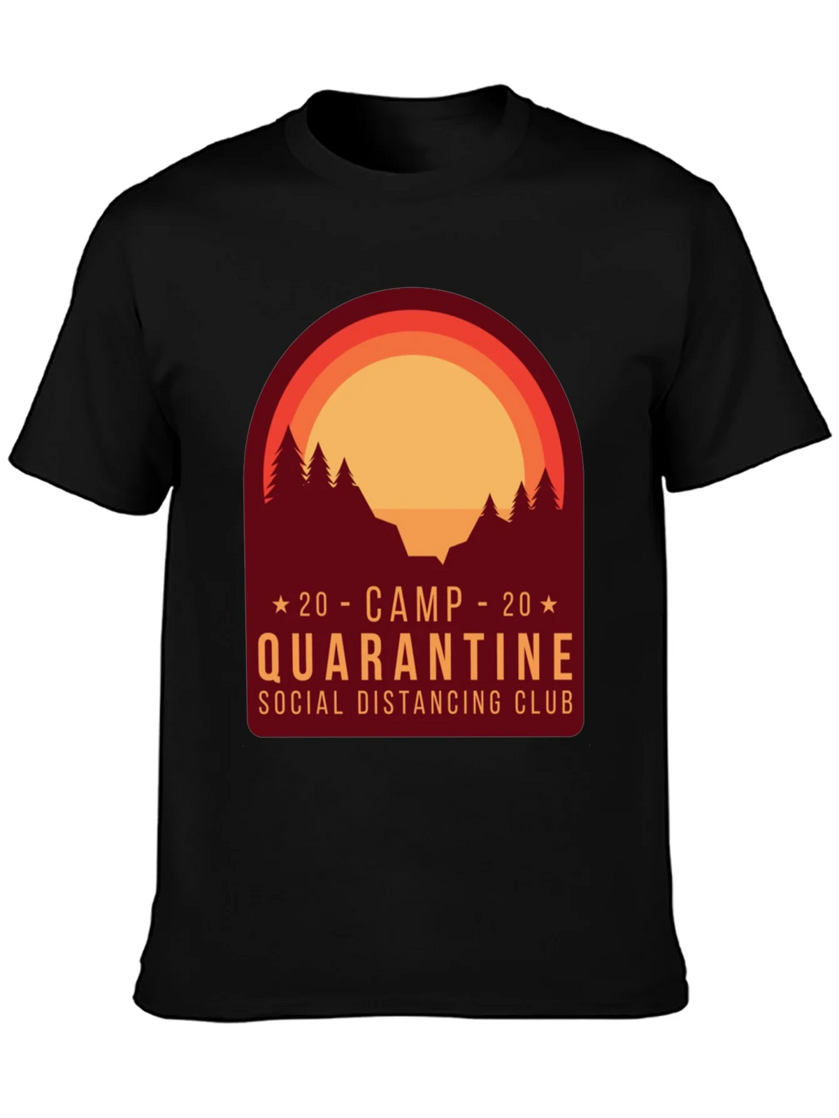 Camp Quarantine Social Distancing Club T-Shirt product image 3