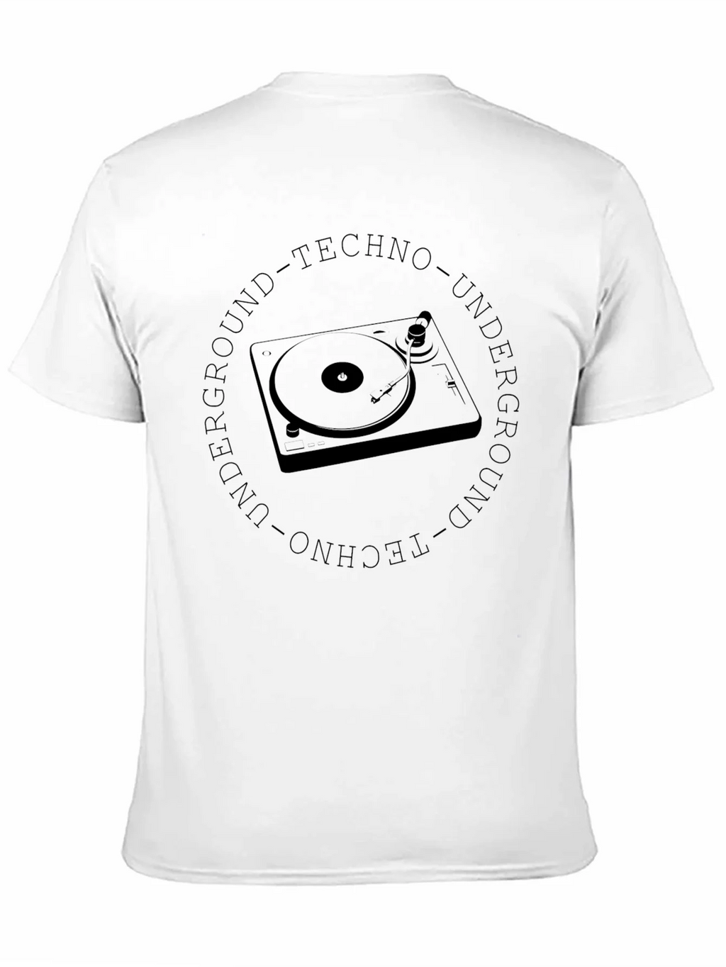Underground Techno Turntable Black T-Shirt product image 10