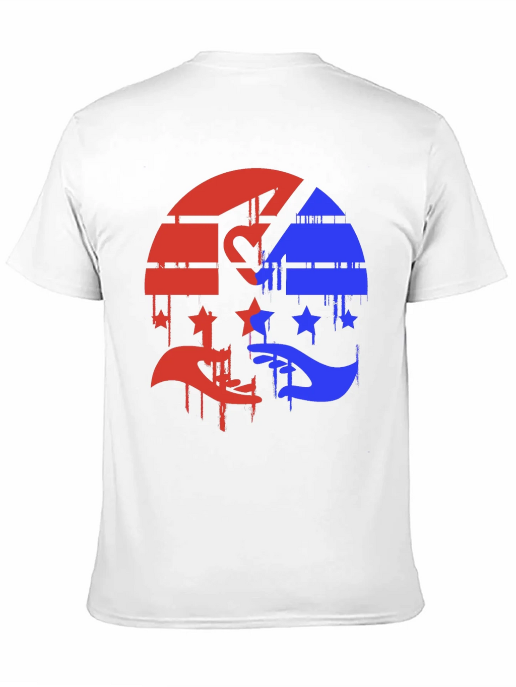 Red & Blue Graphic Tee - Abstract Design product image 10