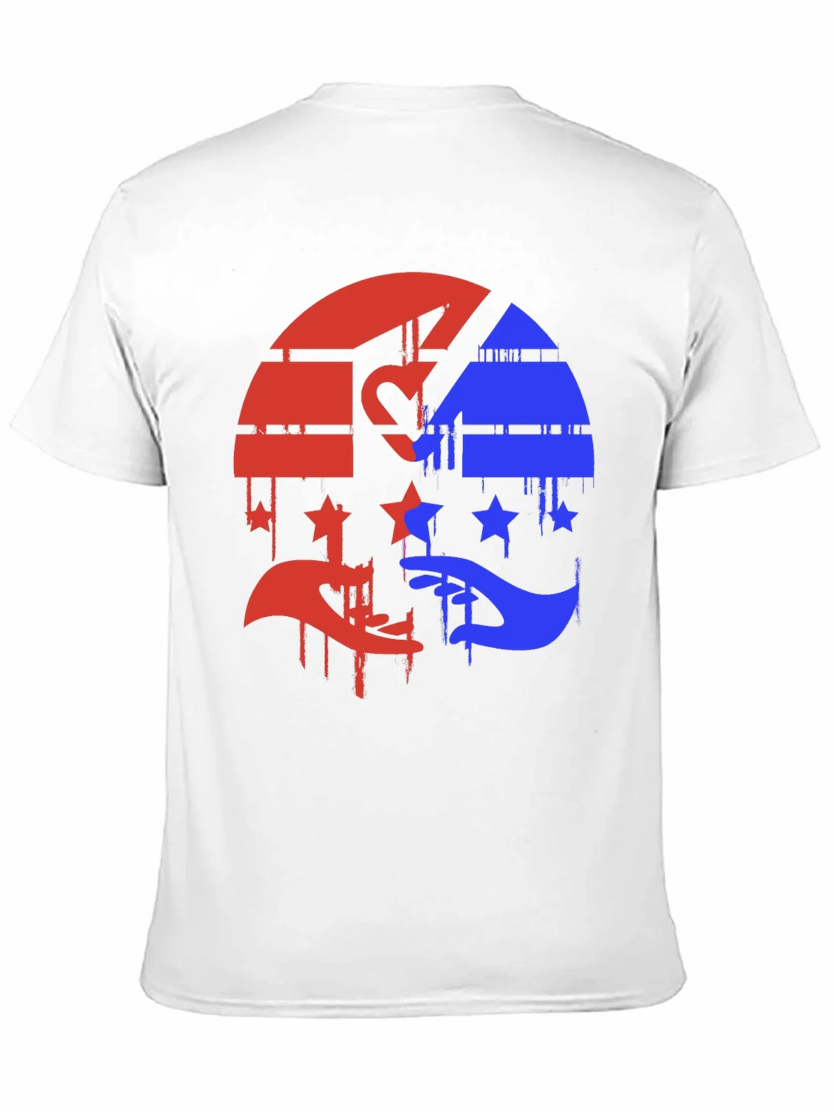 Red & Blue Graphic Tee - Abstract Design product image 10