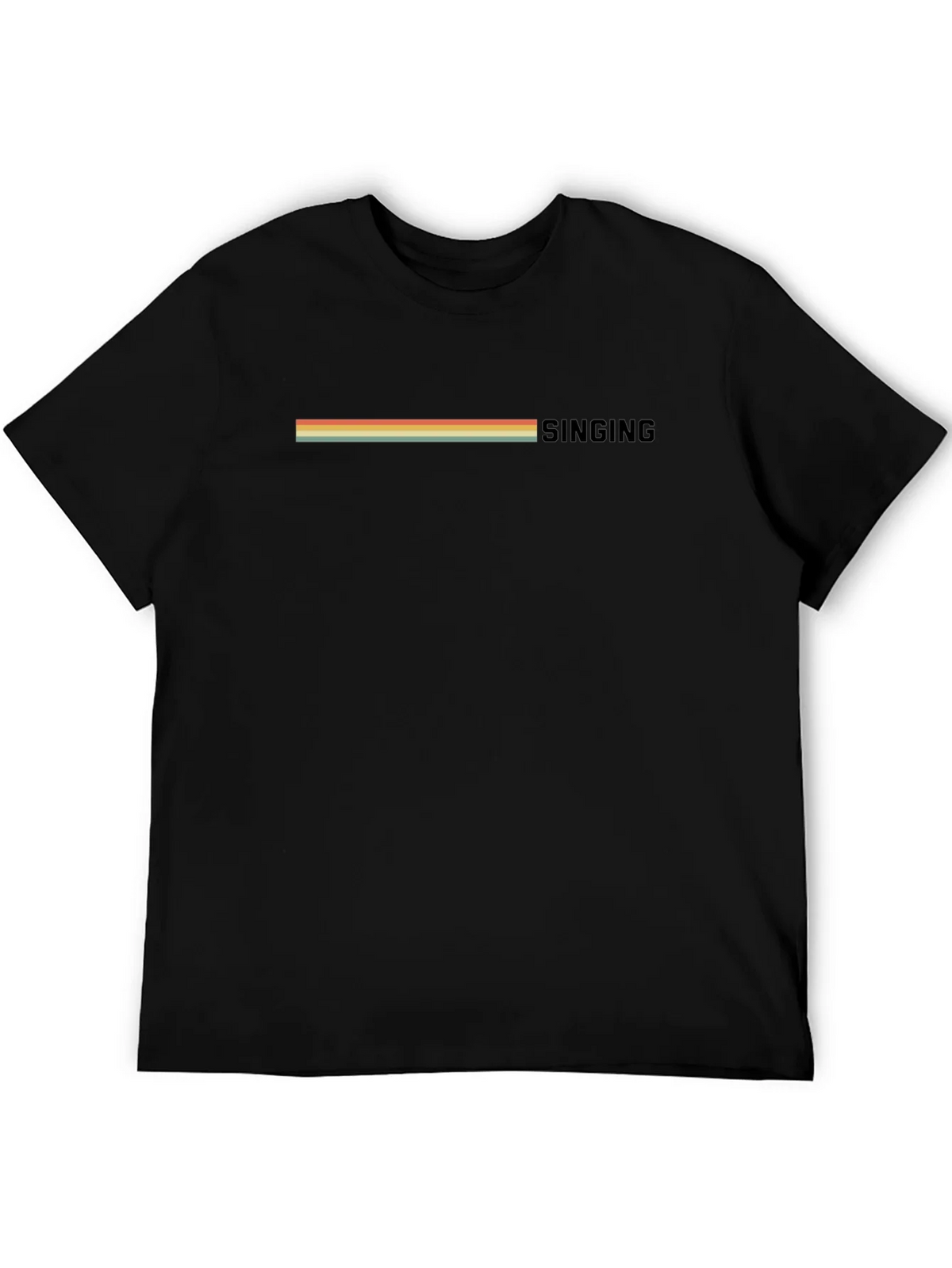 Retro Singing T-Shirt - Vintage Stripe Design product image 5