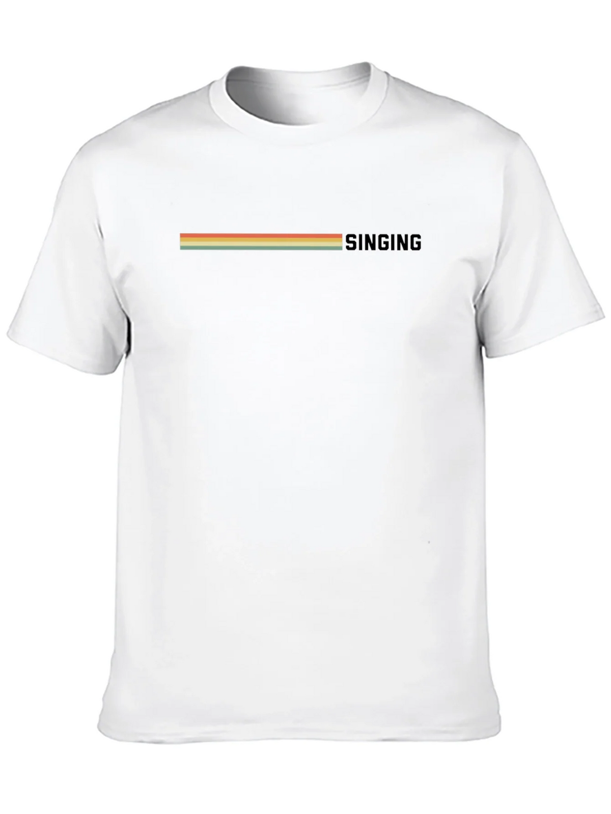 Retro Singing T-Shirt - Vintage Stripe Design product image 9