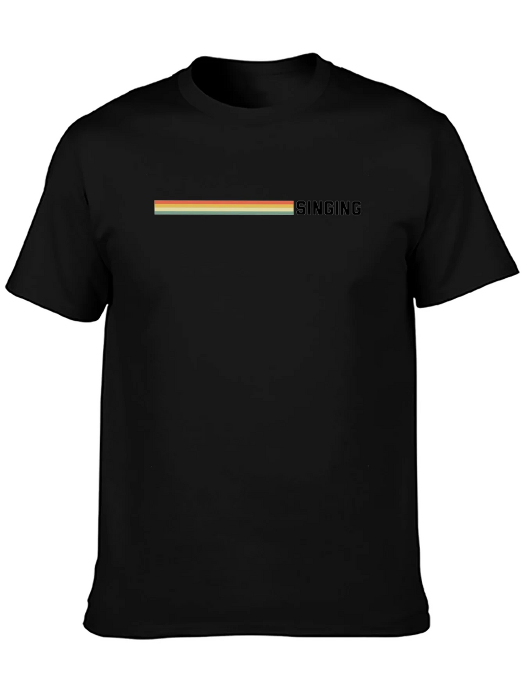 Retro Singing T-Shirt - Vintage Stripe Design product image 3