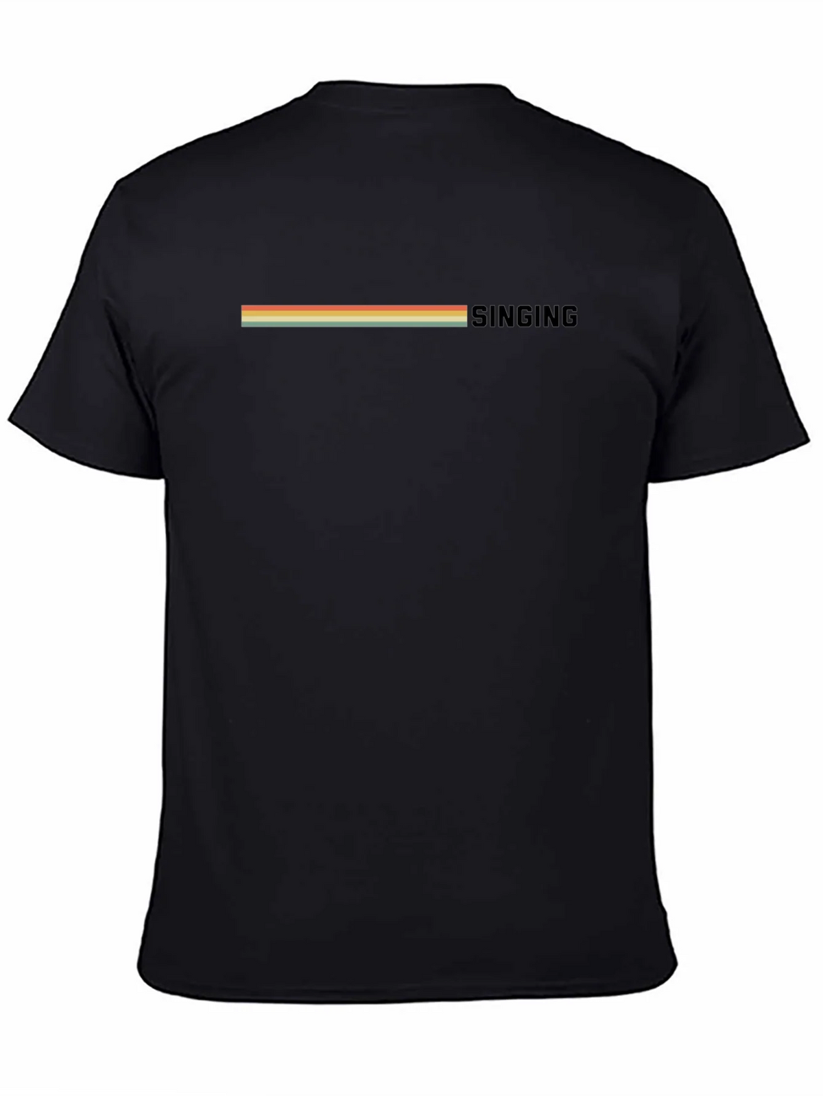 Retro Singing T-Shirt - Vintage Stripe Design product image 4